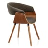 Grafton Dining Chair Walnut & Brown