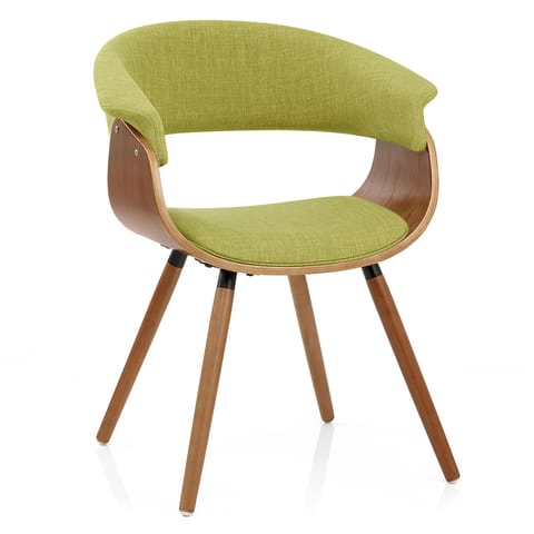 Grafton Dining Chair Walnut & Green