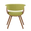 Grafton Dining Chair Walnut & Green