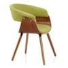 Grafton Dining Chair Walnut & Green
