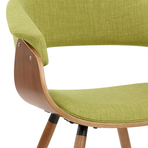 Grafton Dining Chair Walnut & Green