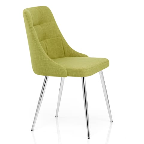 Shanghai Dining Chair Green Fabric