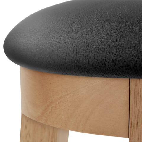 Ikon Kitchen Stool Oak & Black