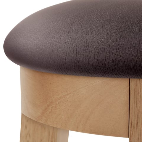 Ikon Kitchen Stool Oak & Brown