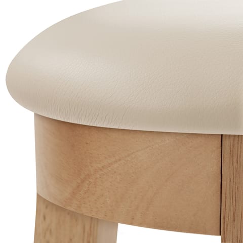 Ikon Kitchen Stool Oak & Cream