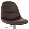 Ferrero Brushed Steel Bar Stool Brown