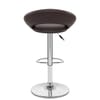 Padded Crescent Bar Stool Brown