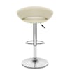 Padded Crescent Bar Stool Cream