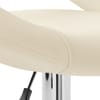 Padded Crescent Bar Stool Cream