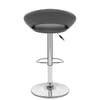 Padded Crescent Bar Stool Grey