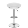 Padded Crescent Bar Stool White