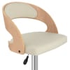 Eve Oak Bar Stool Cream