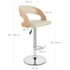 Eve Oak Bar Stool Cream