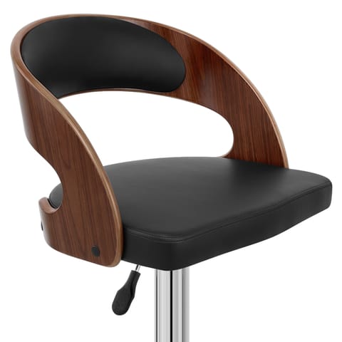 Eve Wooden Bar Stool Black