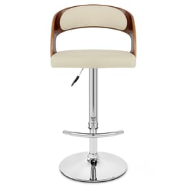 Eve Wooden Bar Stool Cream