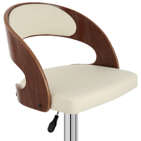 Eve Wooden Bar Stool Cream