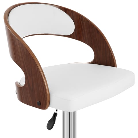 Eve Wooden Bar Stool White