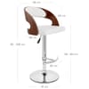 Eve Wooden Bar Stool White