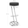 High Zed Bar Stool Black