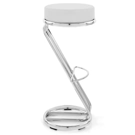 High Zed Bar Stool White