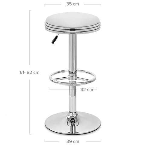 Java Bar Stool White