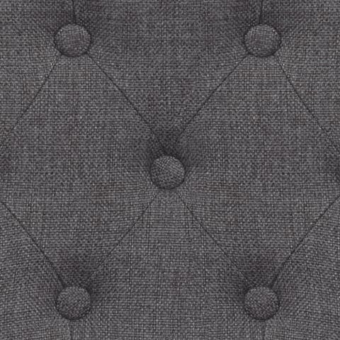 Brookes Oak Stool Charcoal Fabric