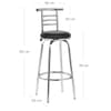 Narrow Back Bar Stool - Pack Of 2