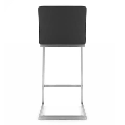 High Ace Brushed Stool Black