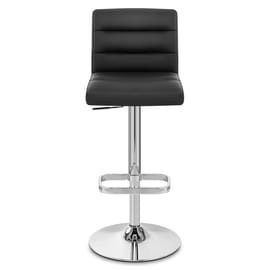 Lush Chrome Stool Black