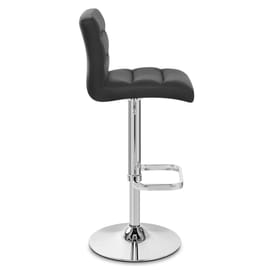 Lush Chrome Stool Black