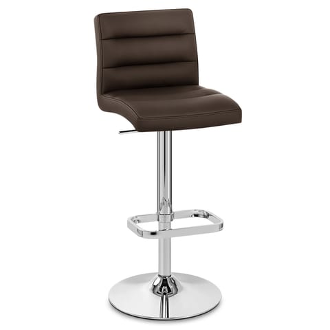 Lush Chrome Stool Brown
