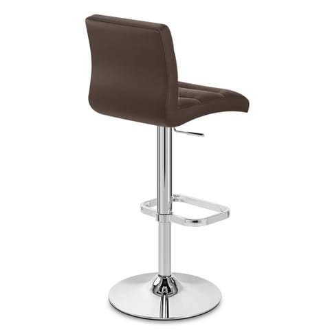 Lush Chrome Stool Brown