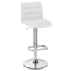 Lush Chrome Stool White