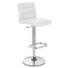 Lush Chrome Stool White