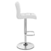 Lush Chrome Stool White