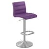 Lush Brushed Steel Bar Stool Purple