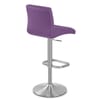 Lush Brushed Steel Bar Stool Purple