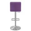 Lush Brushed Steel Bar Stool Purple