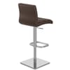 Lush Real Leather Brushed Stool Brown