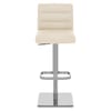 Lush Real Leather Brushed Stool Cream
