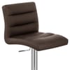 Lush Chrome Stool Brown