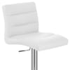 Lush Chrome Stool White