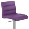 Lush Brushed Steel Bar Stool Purple