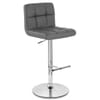 Grid Bar Stool Grey