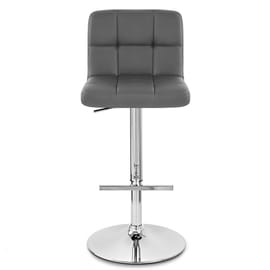 Grid Bar Stool Grey