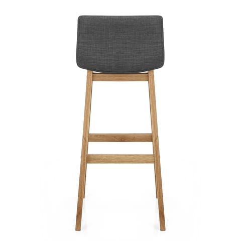 Drift Oak & Charcoal Fabric Stool