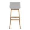 Drift Oak & Light Grey Fabric Stool