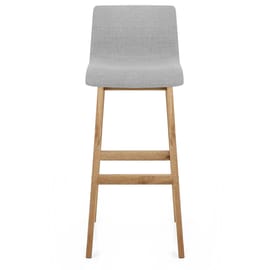 Drift Oak & Light Grey Fabric Stool