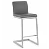 Ace Brushed Steel Stool Grey