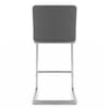 Ace Brushed Steel Stool Grey